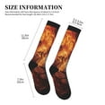 thumbnail image 2 of Lsque Red And Blue Fire Lion Pattern Sport Compression Socks for Men & Women 15-20 mmHg Knee High Nurse Pregnant Running Medical and Travel Athletic, 2 of 6