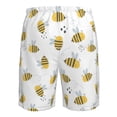 thumbnail image 6 of Kdxio Bee Pattern Mens Casual Shorts - Drawstring Summer Beach Sports Shorts for Men, 6 of 9