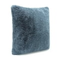 thumbnail image 3 of Chanasya Faux Fur Blue Throw Pillow Cover 2 Piece Set 18x18 Inches - Fluffy Plush Two Tone Super Soft Cushion Covers for Couch Sofa Chair Bed - Accent Decorative Luxurious Square Pillow Covers - Blue, 3 of 4