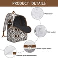 thumbnail image 4 of Vintage Style Bohemian Backpack Unisex, Spacious Boho Bookbag with Front Pocket, Durable Daypack for College High School, Work Travel Vacation, Excellent Gift Idea, 4 of 5