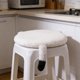 thumbnail image 4 of Funda de almohada con forma de cata, cojín para silla de comedor grueso, funda de silla lavable a máquina, cojín flocado, 4 of 6