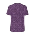 thumbnail image 3 of Balery Retro Florals Purple Baseball Jersey for Men Casual Button Down Shirts Short Sleeve Active Team Sports Uniform-X-Large, 3 of 9