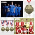 thumbnail image 6 of Bowling Games Gold Award Medals with Ribbons, Winner Medals Prizes for Competitions Sports Gold, 6 of 7