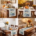 thumbnail image 6 of Fall Thanksgiving Pumpkins Cotton Linen Rectangle Table Runners 13"x48", Blue Coastal Starfish Coral Beige Coffee Table Runner Dresser Scarves Table Runners for Wedding Party Banquet Dinner Decor, 6 of 8