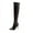 Black, variant on Fesfesfes Knee Boots For Women Shoes Winter Pointed Thin High-heeled Boots US:6.5(38)
