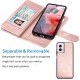 thumbnail image 5 of Njjex Magnetic Leather Wallet Cell Phone Case for Motorola Moto G Power, Rose Gold, 5 of 6