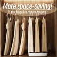 thumbnail image 2 of Short Neck Plastic Hangers,Heavy Duty Clothes Hangers Pants Hangers Non Slip 360° Swivel Hook,Space Saving Closet Organizer for Shirts, Coats, Pants, 2 of 7