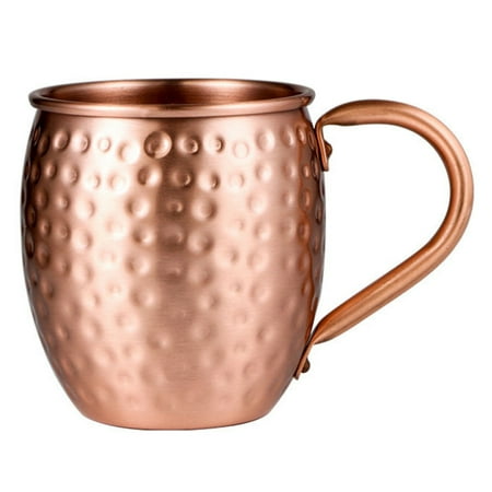 

530ML 100% Pure Copper Mug Moscow Mule Mug Drum Cup Cocktail Cup Pure Copper Mug Restaurant Bar Cold Drink Cup A