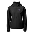 thumbnail image 2 of Women's Cutter & Buck  Black Washington Huskies Charter Eco Recycled Half-Zip Anorak Jacket, 2 of 3