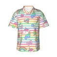 thumbnail image 2 of Picia Cute Unicorn Gentle Cotton Regular Fit Short Sleeve Casual Hawaiian Shirt for Men-Small, 2 of 9