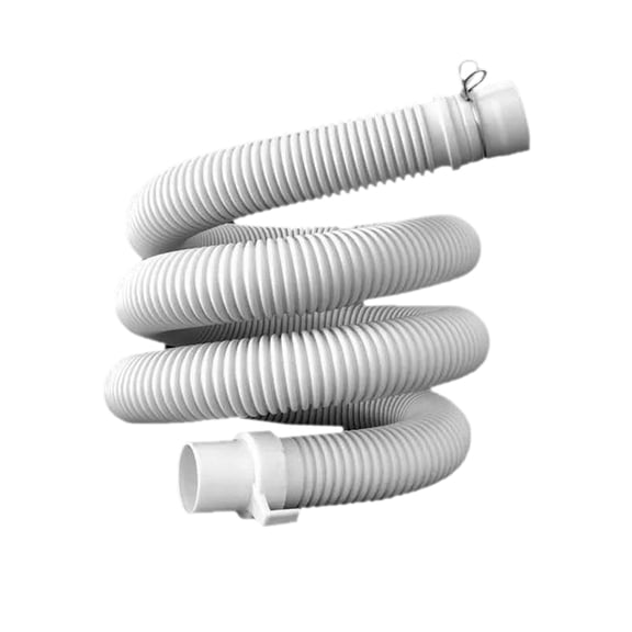 BESTYASH Hose Drain Pipe For Appliance Users White Straight 1 Set