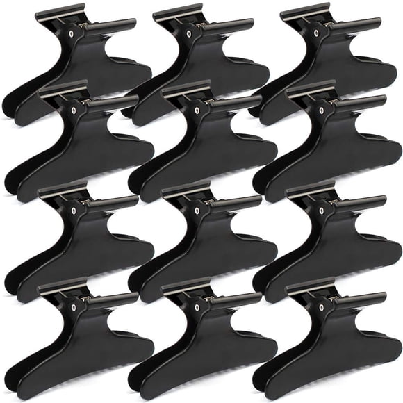 EcoNesxp Hair cutting and dyeing professional salon clips and claws hair accessories black for styling black butterfly hair clips