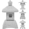 thumbnail image 3 of 4pcs mini estatua de pagoda en miniatura figurina de pagoda de bricolaje de micro paisaje decoración, 3 of 5
