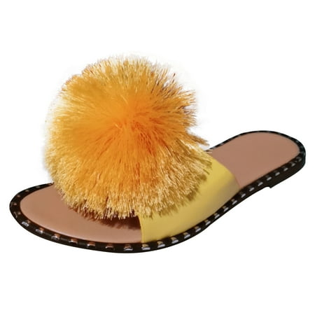 

Women Fashion Summer Outside Falt Slippers Non-Slip Sandals Beach Shoes