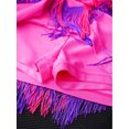thumbnail image 6 of TiaoBug Kids Girls Latin Dance Outfits Fringe Tassels Halter Backless Crop Top with Mini Skirts Dancewear Hot Pink 8, 6 of 7