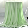thumbnail image 3 of sunsanly Summer Ice Blanket Soft Natural Bamboo Fiber Breathable Heat Absorption Body Temperature Regulating Washable Cooling Home Dorm Snapping Cooler Blanket, 3 of 8