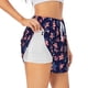 thumbnail image 1 of Balery American Stars Pantalones cortos deportivos para mujer con forro y dos bolsillos, elásticos, para entrenamiento, gimnasio, yoga-X-Large, 1 of 7
