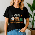 thumbnail image 2 of Happy Hallothanksmas Tshirt, Halloween Thanksgiving Christmas Shirt, Holiday Season Tee, Turkey Gift, Vintage Ghost ,Merry Christmas, 2 of 5