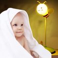 thumbnail image 2 of Cute Bee Led Lámpara De Escritorio Usb Lámpara Recargable Lámpara De Lectura Dormitorio Lámpara De Noche Eigraketly HA020208-00, 2 of 6