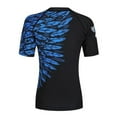 thumbnail image 2 of Raven Fightwear Women's Aerial Assault MMA BJJ Short Sleeve Rash Guard Black/Blue, 2 of 3