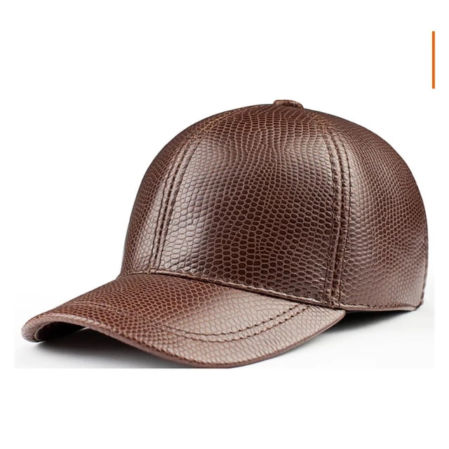 Spring Genuine Leather Baseball Cap In Men Brand New Warm Real Cow Leather Caps Hats ,Premium Material