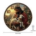 thumbnail image 2 of Jesus Christ Wall Clock 10 Inch Silent Non Ticking Round Clock Decoration for Living Room Kitchen Bedroom Bathroom Office Classroom, 2 of 8