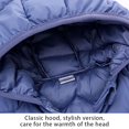 thumbnail image 5 of Winter Down Coats for Kids Baby Boys Girls Warm Puffer Padded Jacket Overcoat Zipper Ox Horn Hooded Infant Outerwear,1-6T, 5 of 11