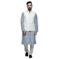 thumbnail image 1 of Atasi Printed Long Sleeve Classic Ethnic Kurta Pyjama Set For Mens Casual Wear, 1 of 5