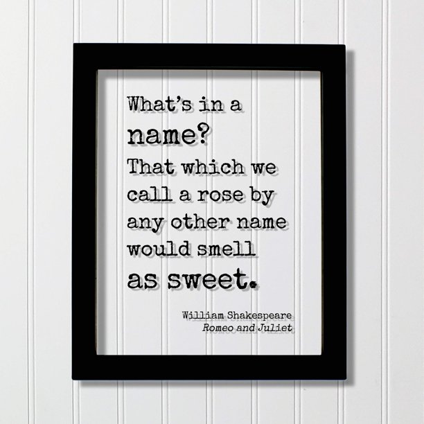 picture What's In A Name Quote william shakespeare romeo and juliet floating quote what s in a name that which we call a rose by any other name would smell as sweet