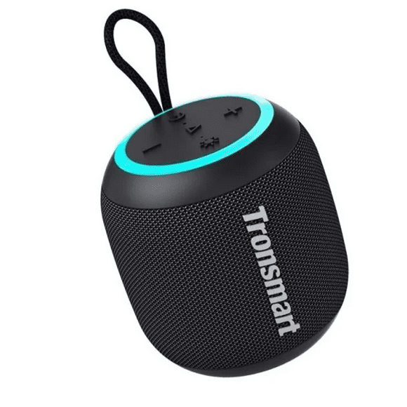 Bocina Bluetooth Portátil Mini 15w Luces Led Color Negro