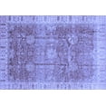 thumbnail image 1 of Ahgly Company Machine Washable Indoor Rectangle Oriental Blue Traditional Area Rugs, 3' x 5', 1 of 4