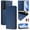 Darkblue, variant on Allytechgroup Flip Wallet Case for Samsung Galaxy S23, Compatible with MagSafe RFID Blocking PU Leather Shell with Credit Card Slot Shockproof Protective Back Cover for Samsung Galaxy S23, Purple