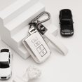 thumbnail image 2 of Key Fob Cover Compatible with Toyota Highlander Sequoia Avalon Camry Corolla RAV4 2012-2019 4 Button Keychain Case Holder Protector,White, 2 of 7