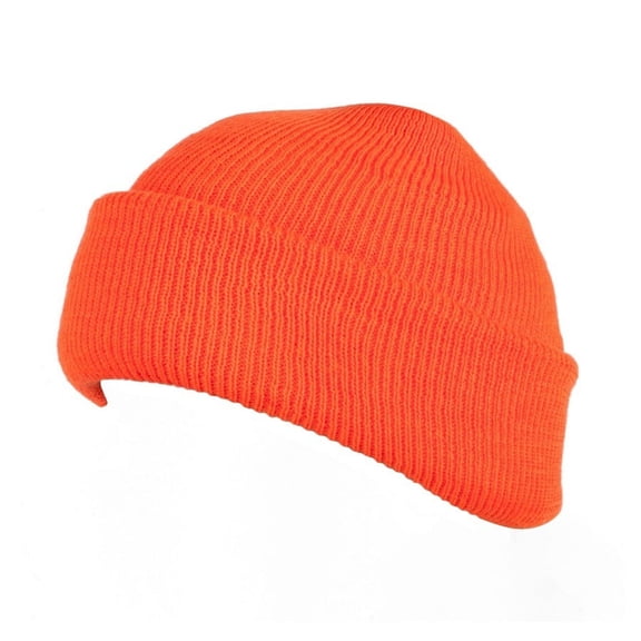 Quietwear Unisex Micro Acrylic Fat Cap for Hunting, Blaze, One Size Fits Most