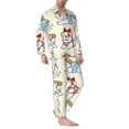 thumbnail image 2 of Sikiie Cute Bull Dog Mens Pajama Set, Soft Warm Long Sleeve Sleepwear, Cozy Button-Down Pjs for Men-Medium, 2 of 7