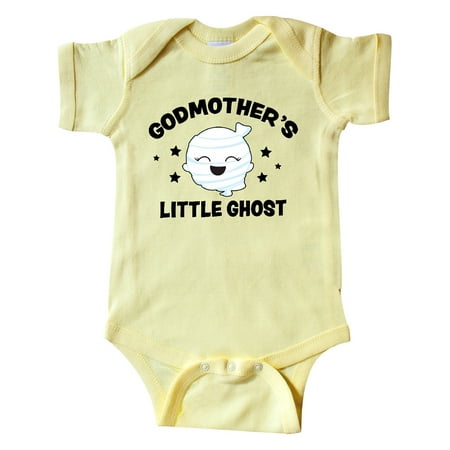 

Inktastic Cute Godmother s Little Ghost with Stars Gift Baby Girl Bodysuit
