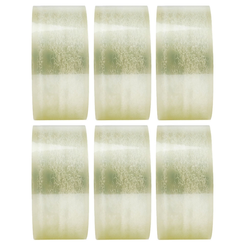 ELAYARD Clear Transparent Sealing Tape with Quiet Adhesive for Office and Home Packaging