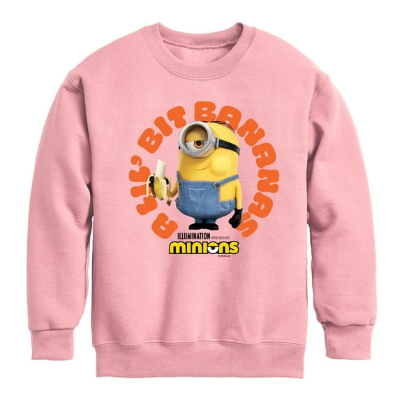 Despicable Me - A Lil Bit Bananas  - Toddler & Youth Crewneck Fleece Sweatshirt