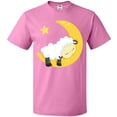 thumbnail image 3 of Inktastic Cute Sheep Sleeping On The Moon, White Sheep, Star T-Shirt, 3 of 5