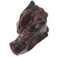 thumbnail image 1 of Dragon Skull Ornament Home Decoration Stone Ornaments Dark Red Crystal Repel Negative Energy 1Pcs, 1 of 5