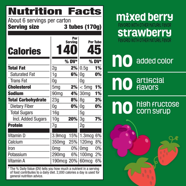 Simply Go-GURT Kids Low Fat Yogurt Variety Pack, Gluten Free, 2 oz