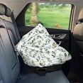 thumbnail image 6 of Renewold Green Leaf Butterfly Car Seat Covers for Boys Girls, Nursing Cover Carseat Canopy, Baby Breastfeeding Cover, Multi Use Nursing Scarf, Infant Stroller Cover, 6 of 6