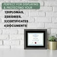 thumbnail image 4 of 11x14 Black Diploma Frame - Black on Gold Double Mat - Displays 8.5x11 Diplomas with Mat or 11x14, 4 of 8
