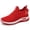 Red#25, variant on Womens Orthopedic Shoes Arch Support Golf Shoes Breathable Slip on Non Slip Hiking Shoes Knitted Mesh Stretch Comfortable 2026 Foam Shoes