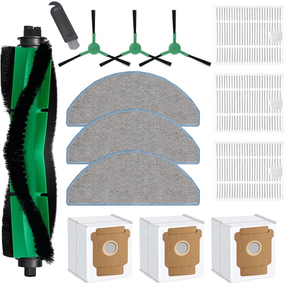 14 Pcs Replacement Parts Compatible with iRobot Roomba 104 105 Combo Essential Y0140 Q0520 Q0120 Y0110 Q0110 Vacuum