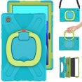 thumbnail image 5 of Funda colorida para Samsung Tab A7 de 10,4 pulgadas T500 con correa para el hombro, soporte de anillo ajustable grande y protección contra golpes., 5 of 5