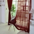 thumbnail image 1 of Curtains with Rings at Top Shower Clear Curtain Liner Nice Shower Curtains for Bathroom Curtain Weights Bottom of Class Curtains 1 PCS Pure Color Door Window Curtain Drape Panel Sheer Scarf, 1 of 4