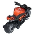 thumbnail image 4 of Modèle de Moto, Collection de Jouets de Moto Orange Résistante aux Chutes Fonction de Rétrofriction pour Enfants pour Jouer pour Décoration, 4 of 8
