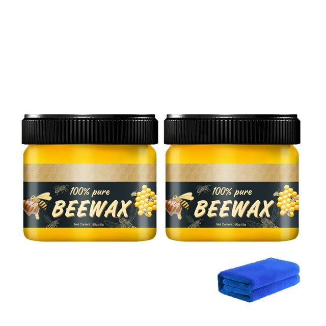 Natural Micromolecular Beeswax Furniture Brightening And Polishing Solid Wax 80g