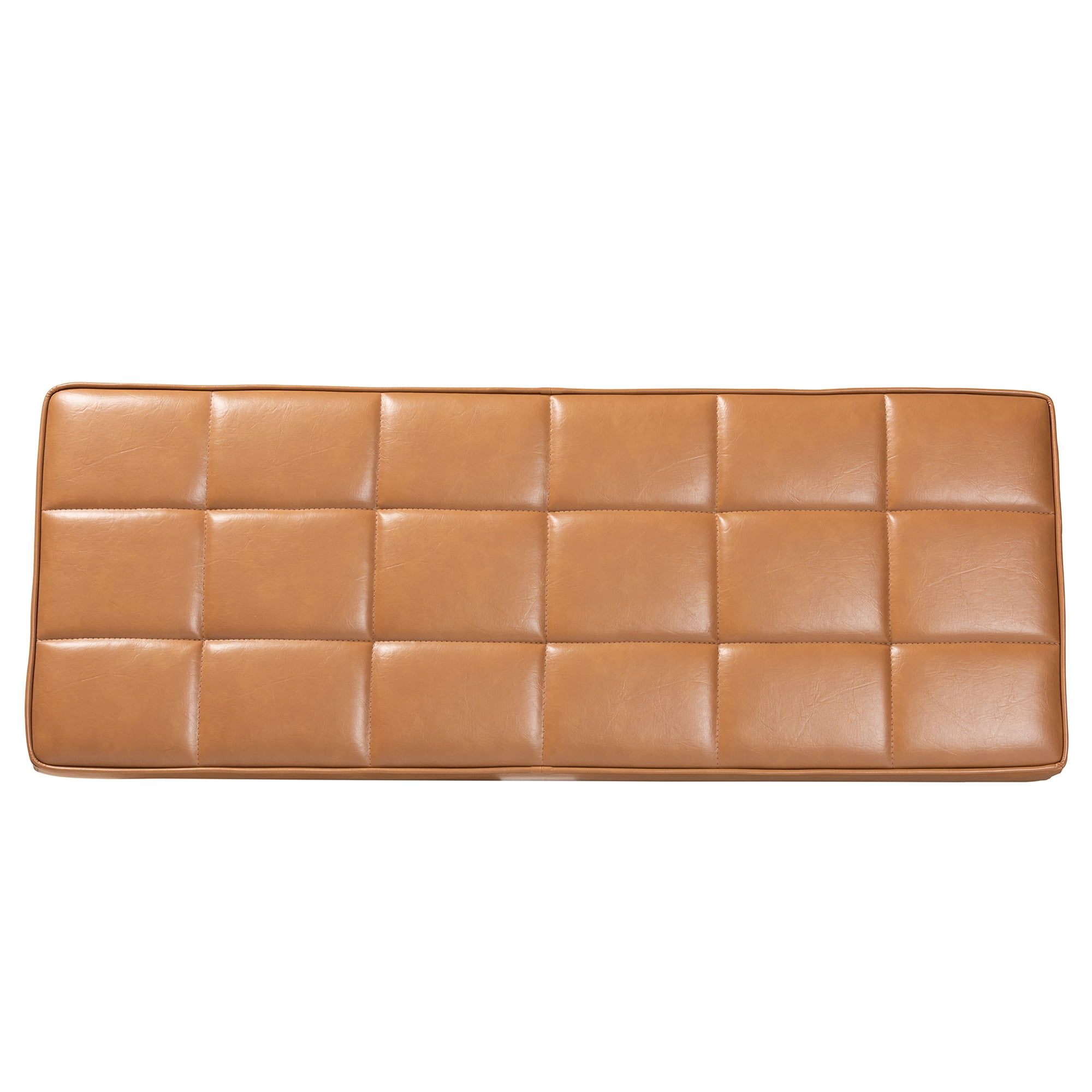 Baxton Studio Sanford Tufted & Upholstered Bench, Tan